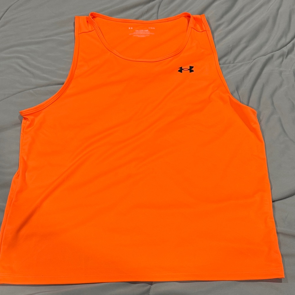 Under Armour Men's Bright Orange Athletic Tank Top